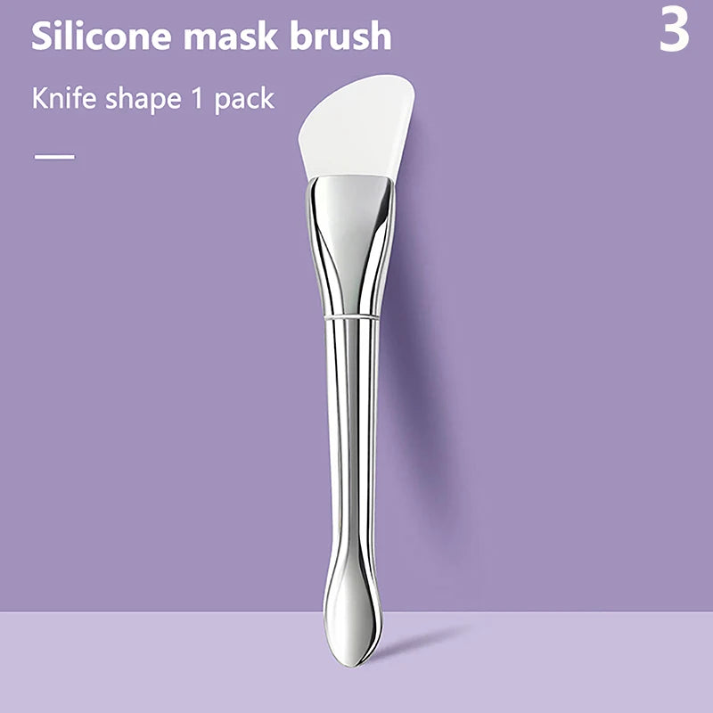Diy Skin Care Foundation Gel Cosmetic Beauty Tool Soft Head Makeup Silicone Facial Mask Brush Professional Mud Cream Brushes